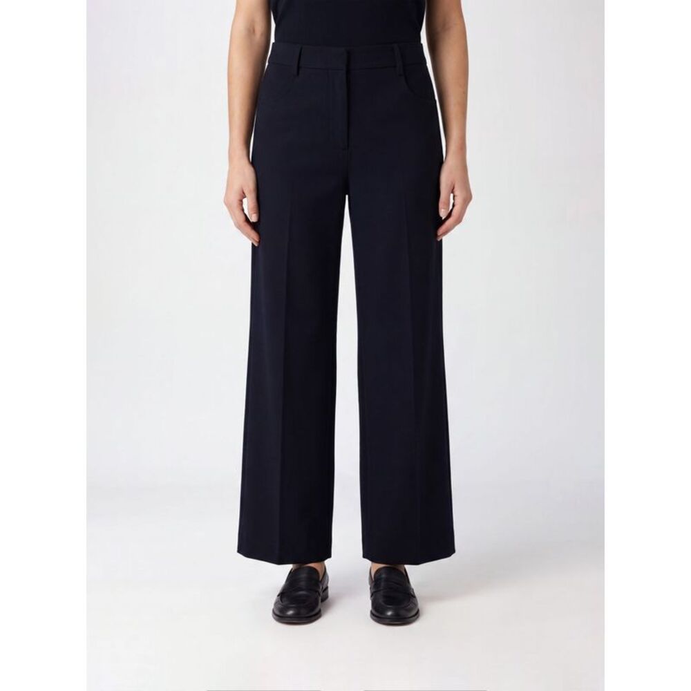 'S Max Mara Women Gela Wide-Leg Cotton-Blend Trousers 'S Max Mara